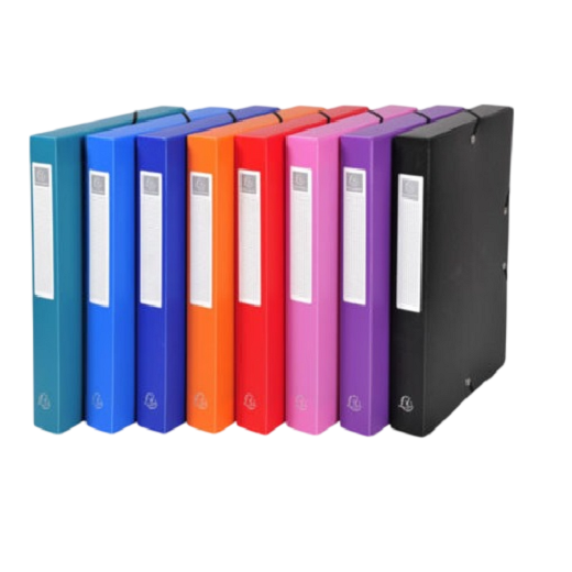 Files – Soft Box Files with Elastic 40mm – (Exacompta)